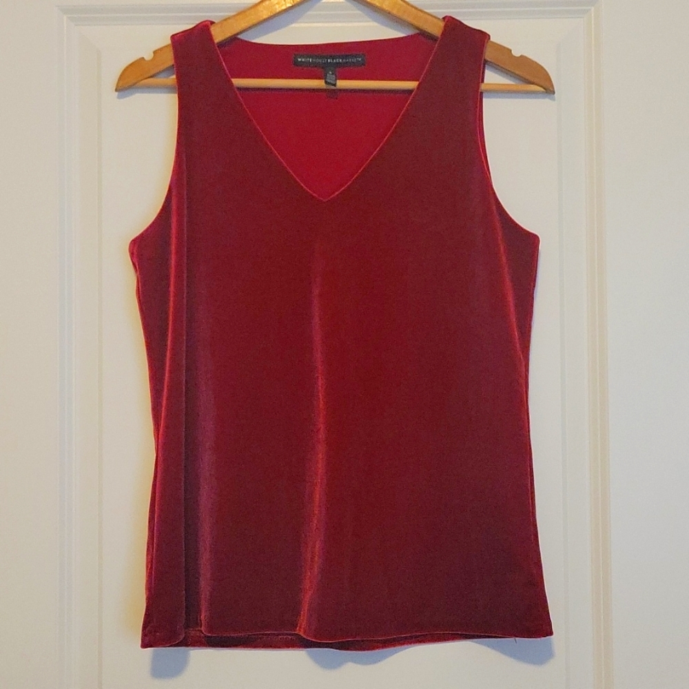WHBM velvet tank top